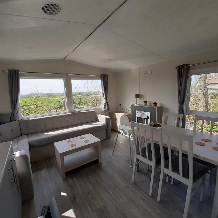 Chalet Weizicht Op Minicamping Hoogelande Grijpskerke Kültér fotó